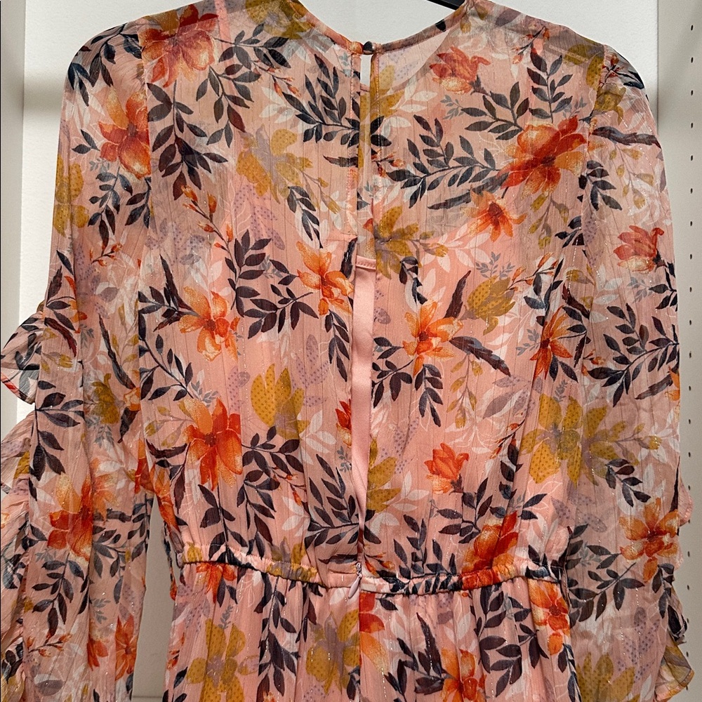 Floral Ruffle Women's Top - Picture 5 of 7